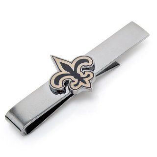 NFL New Orleans Saints Plated Tie Bar (Team Colors)  Clothing