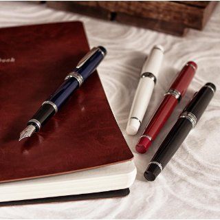 Pilot Stargazer Pearl Lacquer Fountain Pen with Rhodium Accents Fine Nib, Pearl White (60965)  Calligraphy Pens 