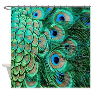  Peacock Feather Shower Curtain