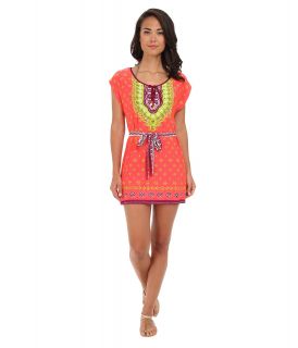 Trina Turk Seychelles Short Dress Womens Dress (Orange)