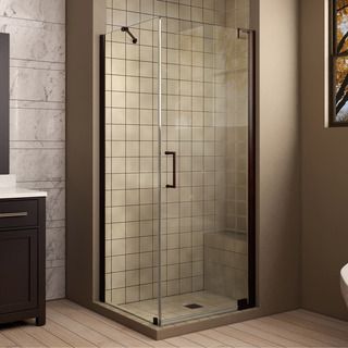 Dreamline Elegance 30 In. D X 32 In. W X 72 In. H Frameless Pivot Shower Enclosure