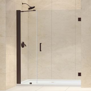 Dreamline SHDR2040721006 Frameless Shower Door, 40 to 41 Unidoor Hinged, Clear 3/8 Glass Oil Rubbed Bronze