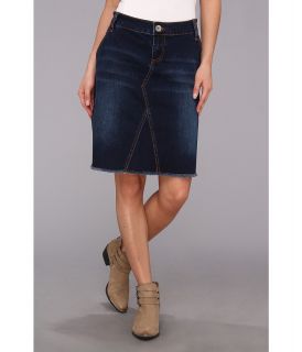 Stetson Denim Skirt w/ Light Sandind Womens Skirt (Blue)