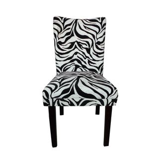 Tiger Striped Parsons Chairs (set Of 2)