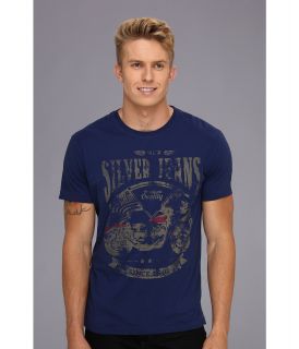 Silver Jeans Co. S/S Crew Neck T Shirt Mens T Shirt (Blue)
