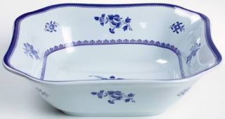 Spode Gloucester Blue (No Trim) 9 Square Vegetable Bowl, Fine China Dinnerware