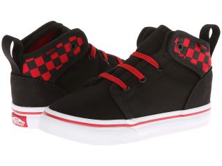 Vans Kids 106 V Mid Black/Red) Boys Shoes (Black)