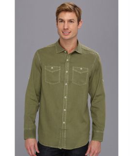 Tommy Bahama Denim Island Modern Fit Sand City Oxford L/S Shirt Mens Long Sleeve Button Up (Green)
