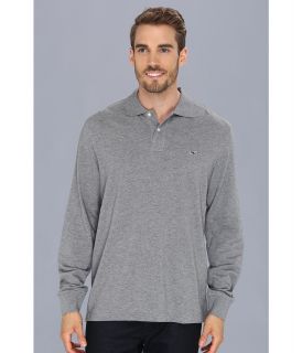 Vineyard Vines L/S Heather Classic Pique Polo Mens Long Sleeve Pullover (Gray)