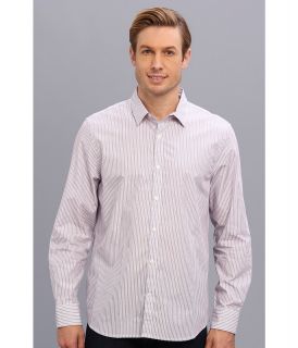 Perry Ellis Slim Fit L/S Stripe Shirt Mens Long Sleeve Button Up (Multi)