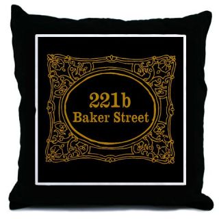  221b Baker Street Throw Pillow