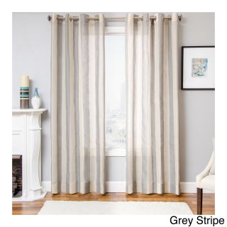 Herald Linen Semi sheer Grommet Top Curtain Panel