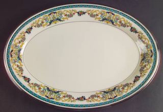 Lenox China Fair Lady 16 Oval Serving Platter, Fine China Dinnerware   Scrolls,