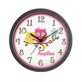  Personalized Happy Tree Owls On Branch Clock