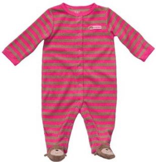 Carter's Baby Girls' Easy Entry Terry Turn Me Around Sleep n Play Clothing