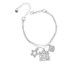 Imagine Create Become   LuckyStar Silver Charm Bracelet Jewelry