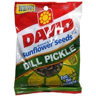 David Dill Pickle Sunflower Seeds, 5.25 Ounce Bags (Pack of 48)  Grocery & Gourmet Food