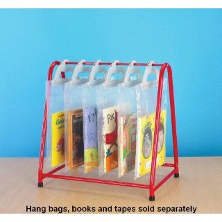 Childcraft Metal Read Along Storage Rack Holds Approximately 30 Books, 18"L x 12"W x 18"H Science Lab Education Curriculum Support