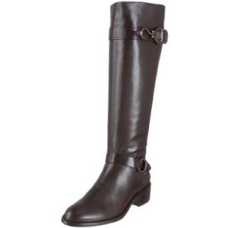 Cole Haan Women's Air Tantivy Riding Boot, Dark Chocolate, 5 M US Shoes