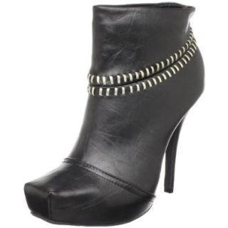 Dollhouse Women's Sloan Ankle Boot, Black, 7.5 M US Shoes