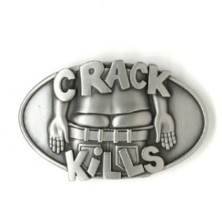 Crack Kills Funny Belt Buckle Clothing