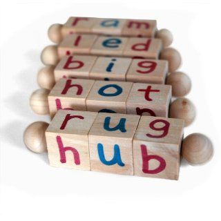 Montessori Phonetic Reading Blocks for the Beginning Reader Toys & Games