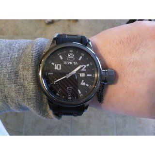 Invicta Men's 0555 Russian Diver Collection Black Rubber Watch Invicta Watches