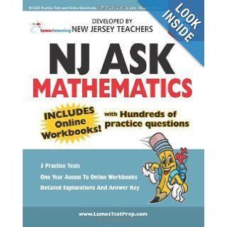 NJ ASK Practice Tests and Online Workbooks   5th Grade Mathematics   Student Edition Developed by Expert Teachers Lumos Learning 9781456346591 Books