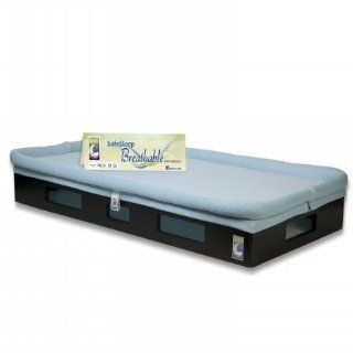 Secure Beginnings Safesleep Breathable Crib Mattress, Espresso/Aqua Blue  Crib Mattress Pads  Baby