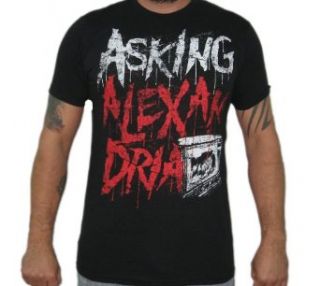 Hardcore Apparel Men's Asking Alexandria Stacked T Shirt Black X Large Novelty T Shirts Clothing
