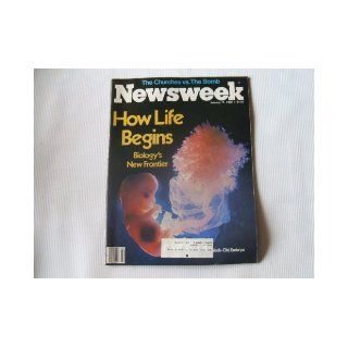 Newsweek January 11, 1982 (HOW LIFE BEGINS   BIOLOGY'S NEW FRONTIER   THE CHURCHES VS. THE BOMB, VOLUME XCIX 2) JOE BAKER Books