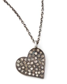 Zoe Chicco Diamond Heart Pendant Necklace
