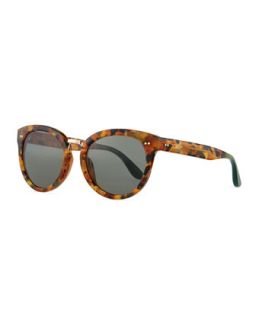 TOMS Eyewear Yvette Panama Tortoise Cat Eye Sunglasses, Brown