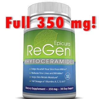 PHYTOCERAMIDES 350 mg With VITAMINS A, C, D and E For Optimal Skin Nutrition   FULL 30 Day Supply ★ LOSE WRINKLES AND FINE LINES OR YOUR MONEY BACK ★ Get Plant Derived Phytoceramides 350mg Unlike Others   Best Anti Aging Skin Care Formula   P