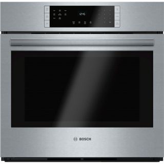 Bosch 800 Series 30 in Self Cleaning Convection Single Electric Wall Oven (Stainless Steel)