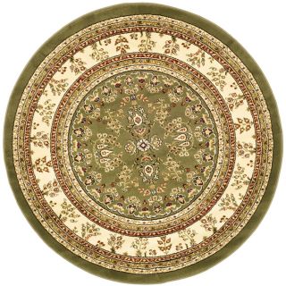 Safavieh Lyndhurst 8 ft x 8 ft Round Green Transitional Area Rug