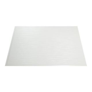 Fasade 24 1/2 in Paintable White Thermoplastic Multipurpose (Kitchen, Bath or Bar) Backsplash