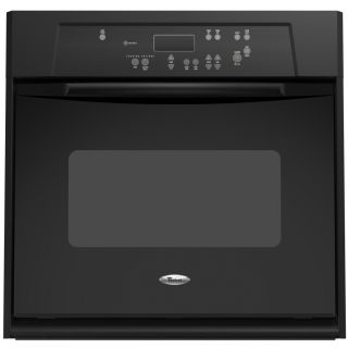 Whirlpool 24 in Self Cleaning Single Electric Wall Oven (Black)