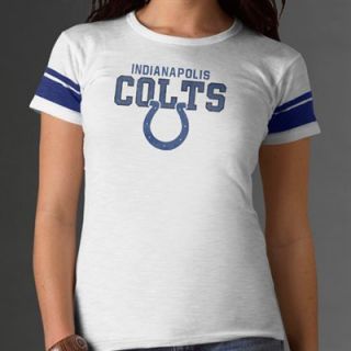 47 Brand Indianapolis Colts Ladies Premium Gametime T Shirt   White