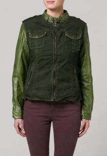 Gipsy PETTY   Leather jacket   green