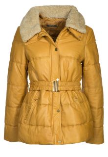 ESPRIT Collection   Leather jacket   yellow