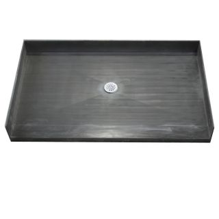 Tile Ready 66 in L x 42 in W Made for Tile Fiberglass/Plastic Composite Shower Base (Drain Included)