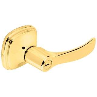 Brinks Home Security Classics Polished Brass Residential Keyed Entry Door Lever
