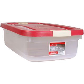 Rubbermaid Roughneck 31 Quart Clear Tote with Latching Lid