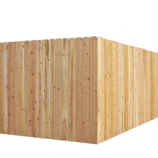 Incense Cedar Dog Ear Wood Fence Picket Panel (Common 6 ft x 8 ft; Actual 6 ft x 8 ft)