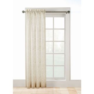 Style Selections Jana 84 in L Ivory Rod Pocket Sheer Curtain
