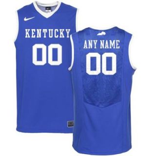 Nike Kentucky Wildcats Custom Replica Basketball Jersey   Royal Blue