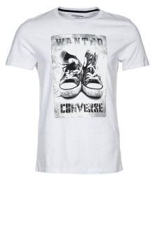 Converse   CHUCKS TEE   Print T shirt   white