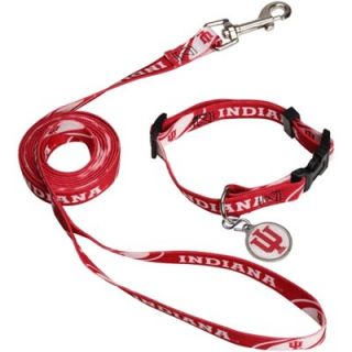 Indiana Hoosiers Dog Leash, Collar & Charm Set   Crimson
