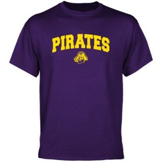East Carolina Pirates Purple Logo Arch T shirt